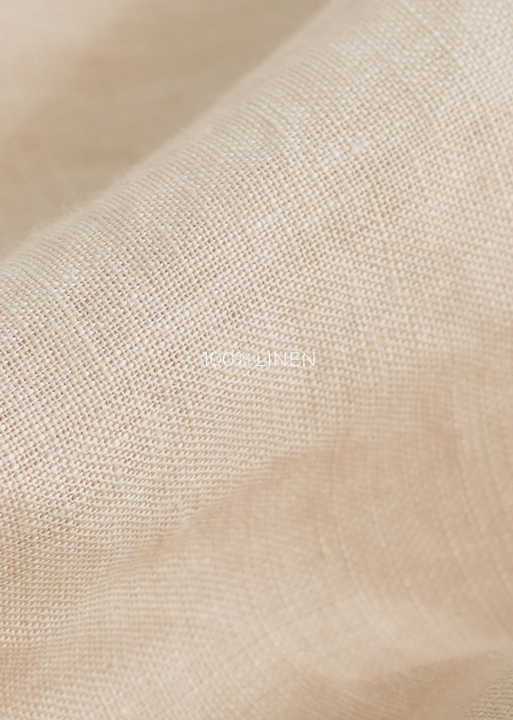100% Pure Linen Beige Shirt