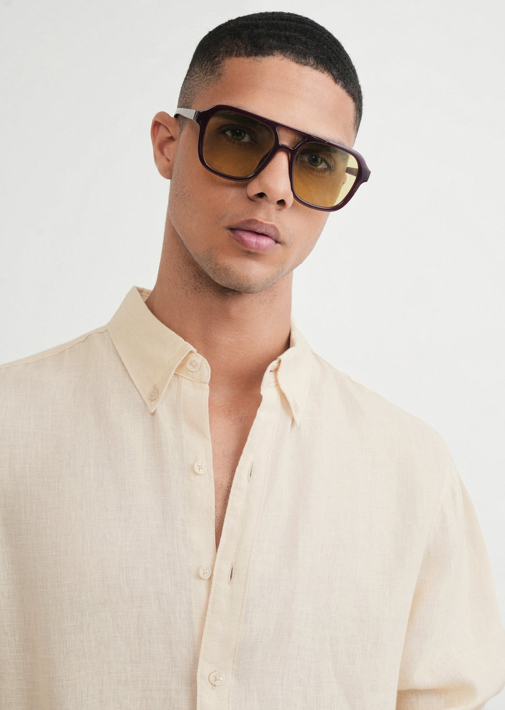100% Pure Linen Cream Shirt
