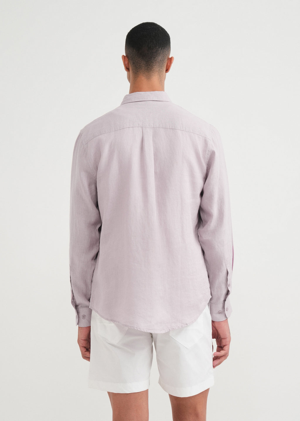100% Pure Linen Lilac Shirt